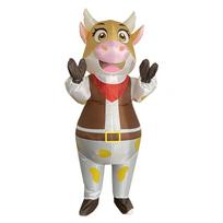 Halloween Creative Cowboy Inflatable Cosplay Costume for Stage Performance 150-190CM brown
