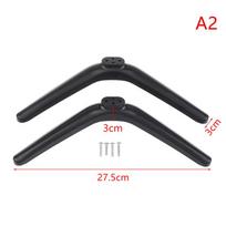 Base Bracket Stand Legs Tabletop For Tv Stand Legs 50 55 Inch Tv Stand With 4 Screws Tv Substitute Pedestal Feet Black A2 black