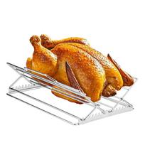 Roasting Rack Adjustable Foldable Chicken Oven Grill sidabras