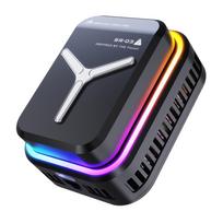 15W Strong Cooling Semiconductor Mobile Phone Radiator Cooler Fan Magnetic Back Clamp   RGB Lighting Radiator for Phones Gaming juoda