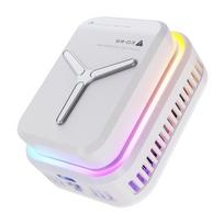 15W Galingas puslaidininkinis mobiliojo telefono aušintuvas Ventiliatorius Magnetinis galinis laikiklis   RGB apšvietimo aušintuvas Telefonams Žaidimams balta