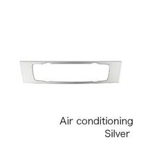 For BMW E90 3 Series 2005-2012 Car AC CD Control Panel Sticker Cover Console Frame Trim with Navigation Styling CD silver A black