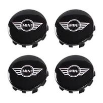 4 vnt. 54 mm 56 mm Automobilio rato centrinio dangtelio ženklelis Emblema Lipdukas BMW Mini Cooper One S JCW R50 R53 R55 R56 R57 R60 F55 F56 black