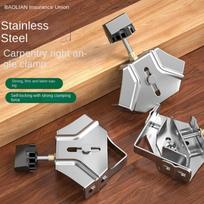 Stainless Steel Right Angle Clamp Quick Clip Auxiliary Corner Clamp Locator Sturdy Open/Close 90 Degree Fixing Clamp Open