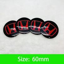 45-65mm Car Wheel Center Hub Cap Emblem Sticker Accessories For Honda Civic FIT Accord Prelude CRV 5Th City XRV CRV uj1 HRV Odyssey 1Set(4Pcs) black