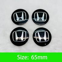 45-65mm Car Wheel Center Hub Cap Emblem Sticker Accessories For Honda Civic FIT Accord Prelude CRV 5Th City XRV CRV uj1 HRV Odyssey 1Set(4Pcs)