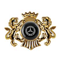 Naujas 3D karūnuotas liūtas automobilio sparno metalinis emblemos ženklelis apdailos lipdukai Mercedes Benz AMG W202 W203 W204 W205 W211 W212 W169 GLC black