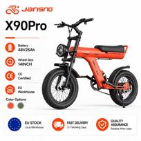 JANSNO X90Pro Electric Bike 750W Motor 48V 25AH Battery 16  Fat Tire Off-Road All Terrain E‑Bicycle