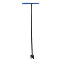 Water Meter Key 24 Inch T Handle Reinforced Steel Contractor Grade Main Water Meter Valve Shut Off Tool with 4 Way white