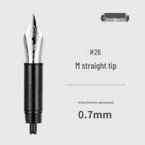 Jinhao No. 40 M Medium Fountain Pen Nib Set with Spiral Assembly. gray