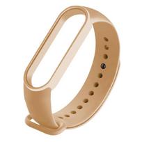Silikoninė apyrankė, skirta Xiaomi Mi Band 6 5 4 3 Minkštos sportinės apyrankės Mi Band 6 5 Apyrankės keitimo dirželis 3 4 Laikrodžio apyrankė kvėpuojantis silikoninis diržas For Xiaomi Band 3 / 4 beige