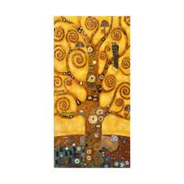 Gustav Klimt Gyvybės medis Drobės meno tapyba Klasikinės žinomos tapybos reprodukcijos Gustav Klimt Sieninis paveikslas svetainei 40x80cm