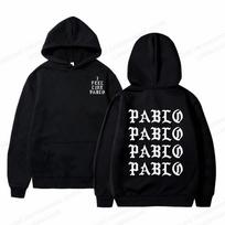 Jaučiuosi kaip Paulas Pablo Kanye Westas Hoodie Mados Megztiniai berniukams Reperio megztiniai Megztiniai Hiphopo megztiniai Moteriški megztiniai XL black