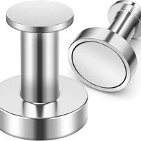 Magnetiniai kabliukai - Neodimio tvirti apvalūs metaliniai rinkiniai krepšiams ir viršutiniams drabužiams kabinti, galingi apvalūs stūmimo kaiščio stiliaus D36x40