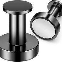 Magnetiniai kabliukai - Neodimio tvirti apvalūs metaliniai rinkiniai krepšiams ir viršutiniams drabužiams kabinti, galingi apvalūs stūmimo kaiščio stiliaus D36x40