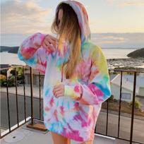 Streetwear Moteriški gobtuviniai džemperiai Oversized Dažyti raštais Megztinis Kasdienis Žieminis Ilgomis rankovėmis Palaidinė Korėjietiško stiliaus O formos iškirptė Sudaderas S gray