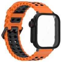Jūrinis dirželis+PC dėklas, skirtas Huawei Watch Fit4 4 Pro, dviejų spalvų dirželis, keičiamas į Ultra dangtelį, skirtas Huawei Fit 3 išmaniajam laikrodžiui, priedai for Huawei Fit 4Pro black