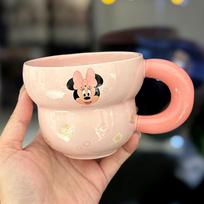 Cute Cartoon Mickey Mouse Scarlett Cup Donald Duck Mug Creative Design Ceramic Cup Home Milk Oatmeal Cup 300ml black