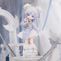 COME4FREE Sweetness Suppression Chinese Style Series Doll Clothes 100% Traditional Aesthetic Wardrobe for OB11 & BJD Figures gray