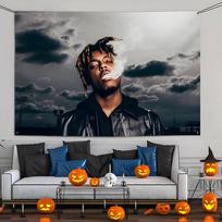 J-Juice Rapper W-WRLD 999 vakarėliui Vėliava Pritaikomos vėliavos Sieninis gobelenas Lauko dekoratyvinė vėliava Fono pledas 50X70cmflag gray