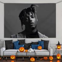 J-Juice Rapper W-WRLD 999 vakarėliui Vėliava Pritaikomos vėliavos Sieninis gobelenas Lauko dekoratyvinė vėliava Fono pledas 50X70cmflag black