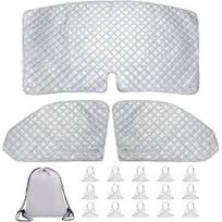 For VW T5 T6 3pcs Sun Shade Window Covers With Thermal ulation & UV Protection Car Window Sunshade Set 1set white