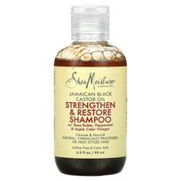 SheaMoisture, Jamaikos juodųjų ricinų aliejus, stiprinantis ir atkuriantis šampūnas, 3,2 fl uncijos (94 ml) beige