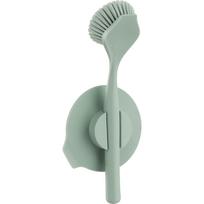 Brabantia plautuvės ir indų šepetys su siurbtuko laikikliu, Jade Green