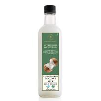 Earthen Story Extra Virgin Coconut Oil 500ml – Certified Organic, Cold-Pressed, 100% Pure & Unrefined | Ideal for Cooking, Skin & Baby Care 500ML gray
