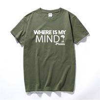 Pixies Kur mano protas T-shirt Muzika Dainos Roko grupė Festivalio Turas Unisex Marškinėliai Naujas Vasarinis Viršus Medvilninis T-shirt Vyrams Euro Dydis XL gray
