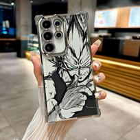 Dragon Balls Anime dėklas Galaxy S26 Ultra GOKU VEGETA Telefonų dėklas Samsung S26 S25 S24 S23 S21 Ultra S20 FE S25 Plus Dangtelis Galaxy S26 gray
