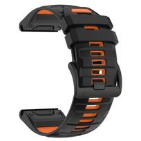 QuickFit 22/26mm silikoninis dirželis Garmin Fenix 8 Pro 47mm 51mm/Quatix 8/Forerunner 970/Descent G2/Fenix E 7X 7 6 6X laikrodžiui 1Pcs QuickFit 26mm black