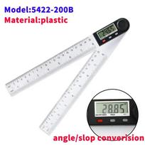 SHANHR 200mm/300 mm Digital Meter Angle Inclinometer Angle Digital Ruler Electron Goniometer Protractor Angle Finder 5422-200B white