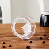 65mm Moka Pot Tamper Anti-spill 2/3 Cups Rotary Powder Dosing Ring ABS No Pressed Powder Coffee Powder Distributor Cafe beige