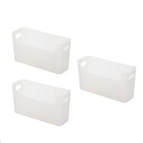Set of 3 Multipurpose No Drilling Boxes Wall Mounted Spices Organizing Box Space Saving Storage Solution for Cabinet L gryna