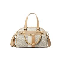 MICHAEL KORS Logo chain classic printed hardware buckle with split cow leather shell bag shoulder bag crossbody handbag small size women's camel auksas