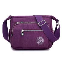 2026 Women Canvas Messenger Bag Waterproof Cloth Bag Good Quality Diagonal  Multifunctional Outdoor Crossbody Bag Shoulder Bag 25CM 21CM 10CM violetinė