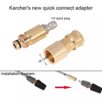 Karcher Easy Lock naujas aukšto slėgio vandens pistoletas greitoji jungtis žarna ir purškimo pistoleto jungtis HDS TR22 AG ir IG adapteris beige