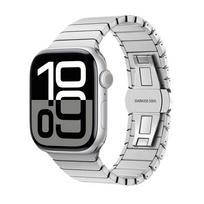 Metalinė apyrankė Apple Watch 46mm, Nerūdijančio plieno apyrankė Iwatch Series 10 9 Ultra 49mm 45mm 44mm 40mm 42mm Correa 42 44 45 46 49mm sidabras