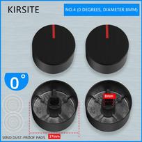 2 Pcs 8Mm Gas Stove Knobs Cooker Oven Control Switch Gas Cooker Accessories Assembly Black Button white