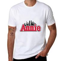 Annie Musical Logo 59 Simple Vintage Tshirt Lightweight Casual Summer Tshirt S white