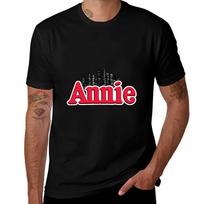 Annie Musical Logo 59 Simple Vintage Tshirt Lightweight Casual Summer Tshirt S black
