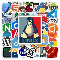 Funny Development Stickers Programming Java JS Php Docker Html Application Decorative Decal for Laptop Phone Luggage Waterproof red