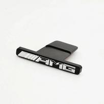 1 vnt. Automobilio priekinių grotelių ženklelis Emblema Grotelės Mercedes Benz AMG LOGO W205 W206 W213 W212 X253 X247 W176 W177 W167 W166 GLA CLA AO1 sidabras