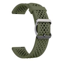 Band for Garmin Venu 4/3S/2S Forerunner 255S 265S Vivoactive 4S 18mm Silicone Band for Garmin Venu 4 41mm SPort Breathable Strap Venu 4 41mm armijos žalia spalva