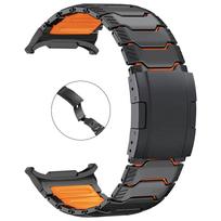Magnetinis Užsegimas Dirželiai Silikoninis & Titano Juosta Samsung Galaxy Watch Ultra 2 Laikrodžio Dirželiai Galaxy Watch 9 8 Classic Apyrankė For Galaxy 9 44mm black