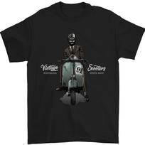 Scooter T-Shirt Moped Ped Mens Funny Tee Top 11 S gray