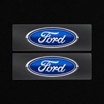 Car Steering Wheel Badge Stickers Car Door Handle Label Decal for Ford Fiesta Range Focus Mondeo Explorer Fusion Transit Edge blue