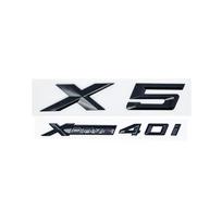 3D ABS Lipdukų Juodi Raidžių Ženkleliai Bagažinės Emblemai, tinkami BMW X5 E53 E70 F15 G05 modeliams XDrive28i 30i d 35i 40i 48i 50i black