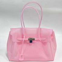 JellyFirkin Želė maišelis T Skaidrus želė su taškeliais Pečių rankinė Kiiikiii Rankinė pink
